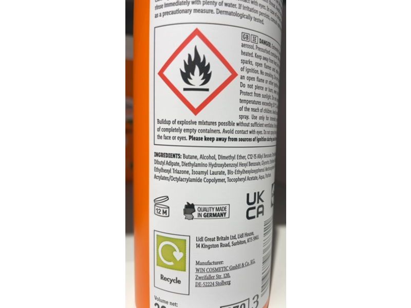 Cien Sun Sport Transparent Sun Protect Spary, SPF 30