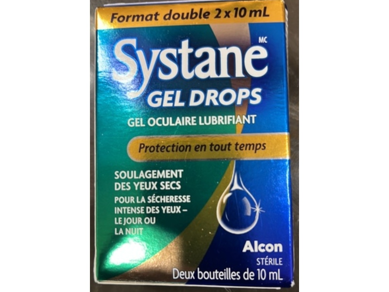 Systane Gel Drops Lubricant Eye Gel, 10 mL, Pack Of 2
