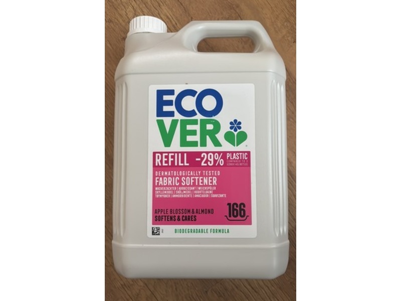 Ecover Fabric Softener, Apple Blossom & Almond, 166 Loads, 5L