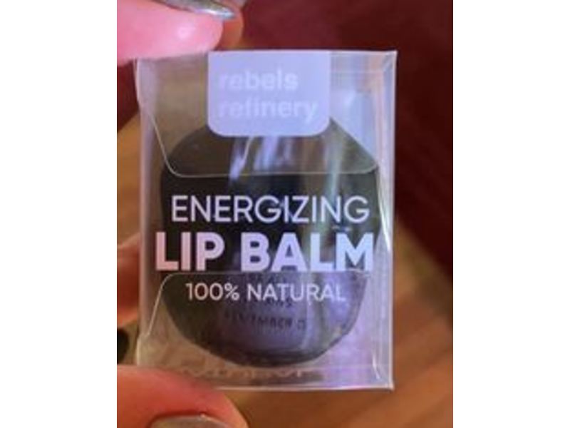 rebels refinery Energizing Lip Balm, Black, 0.2 oz/5.5 g