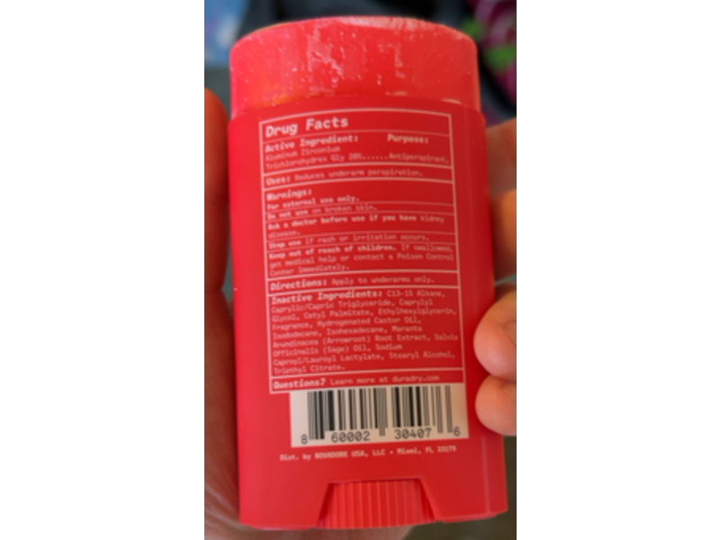 Duradry AM Deodorant & Antiperspirant, End Game, 2.3 oz/65 g