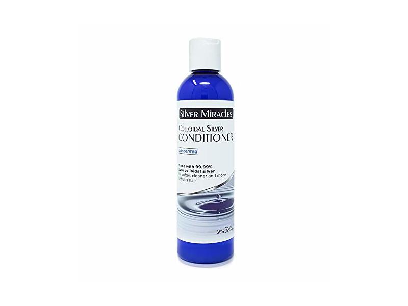 Silver Miracles Colloidal Silver Conditioner, Unscented, 8 oz/236 mL
