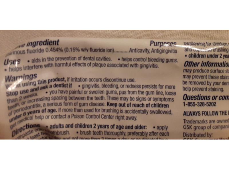 Parodontax Whitening Complete Protection Toothpaste, 3.4 oz/96.4 g