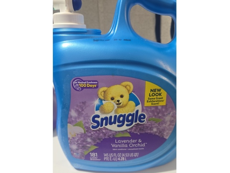 Snuggle Liquid Fabric Conditioner, Lavender & Vanilla Orchid, 181 Loads, 145 fl oz/4.28 L