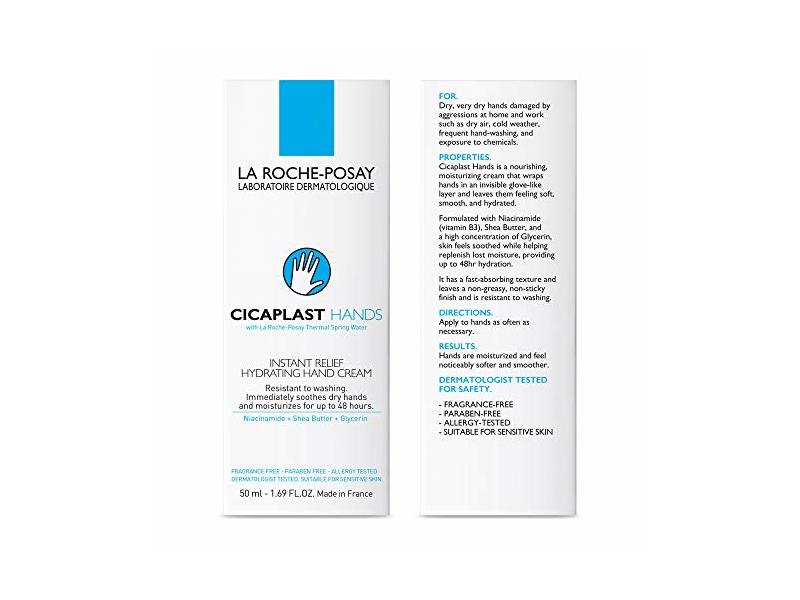 La Roche-Posay Cicaplast Mains, 1.69 fl oz/50 mL