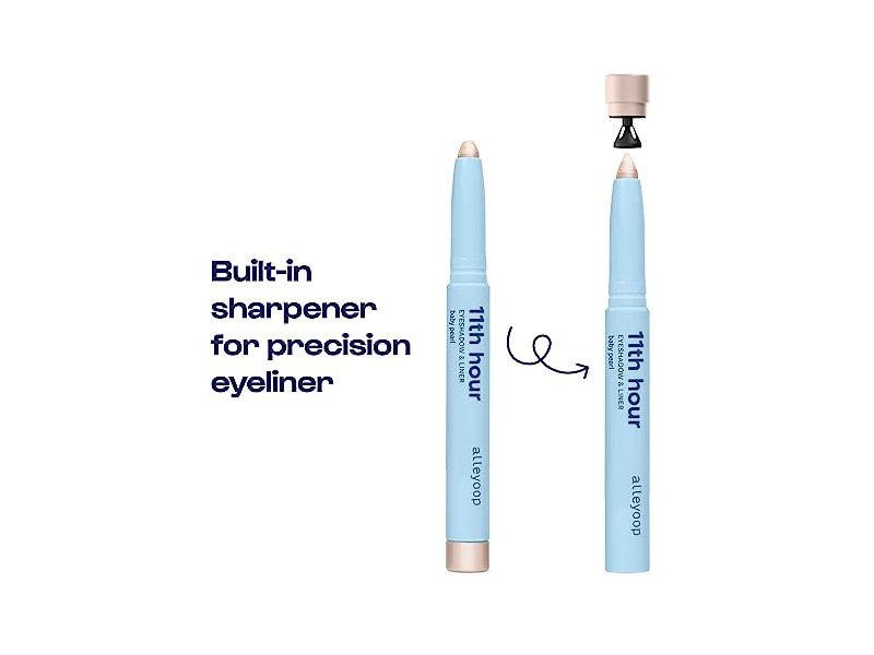 Alleyoop 11th Hour Cream Eyeshadow Sticks Bundle, Baby Pearl (Shimmer) & Gotta Guava (Shimmer)