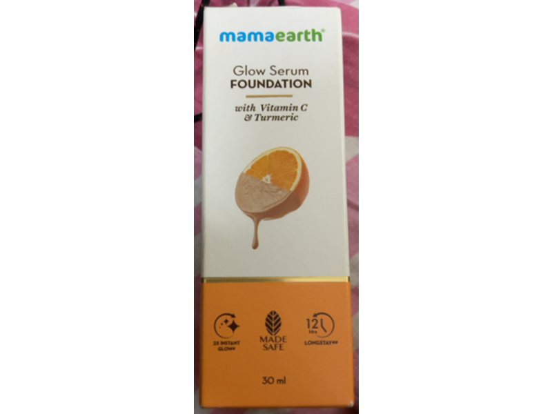 Mamaearth Glow Serum Foundation, 04 Sand Glow, 30 mL