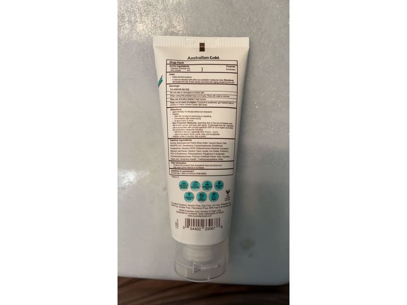 Australian Gold Botanical SPF 50 Tinted Face Sunscreen, Medium To Tan, 3 fl oz/89 mL