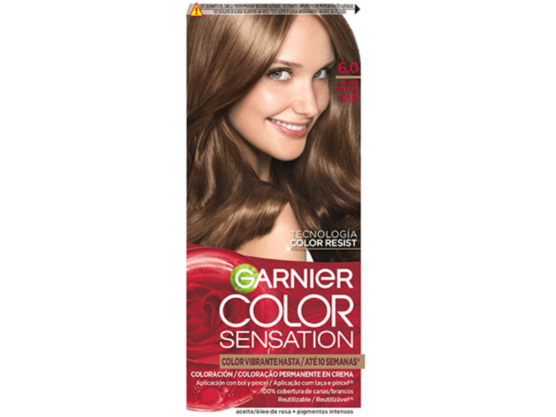 Garnier Color Sensation Permanent Color Creme, 6.0 Rubio Oscuro