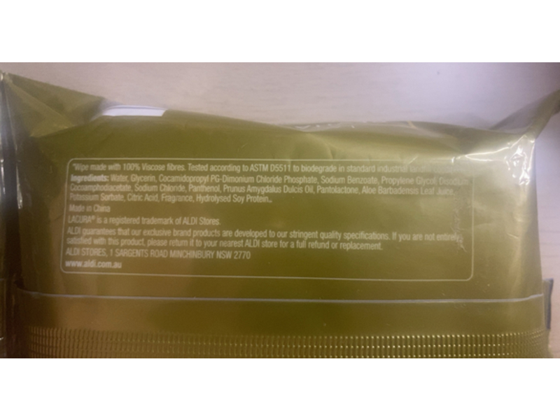 Lacura Cleansing Wipes, Revitalise, Pack Of 30