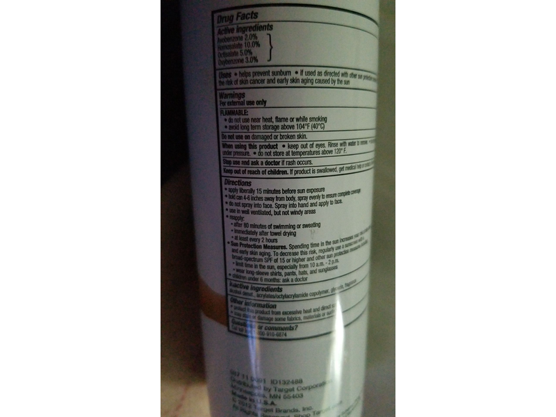 Up&Up Sport Sunscreen Spray, SPF 15, 9.1 oz/258 g