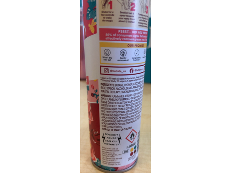 Batiste Dry Shampoo, Rose Gold, 5.71 oz/162 g