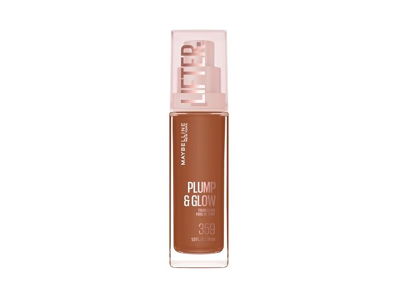 Maybelline New York Lifter Plump & Glow Foundation, 359 Neutral, 1 fl oz/30 ml