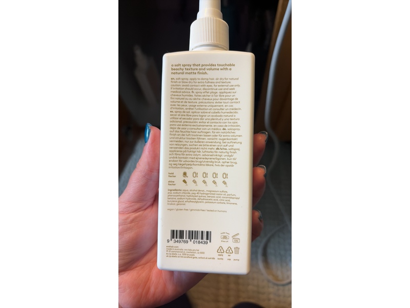 Evo Hair Salty Dog Salt Spray, 6.7 fl oz/200 mL