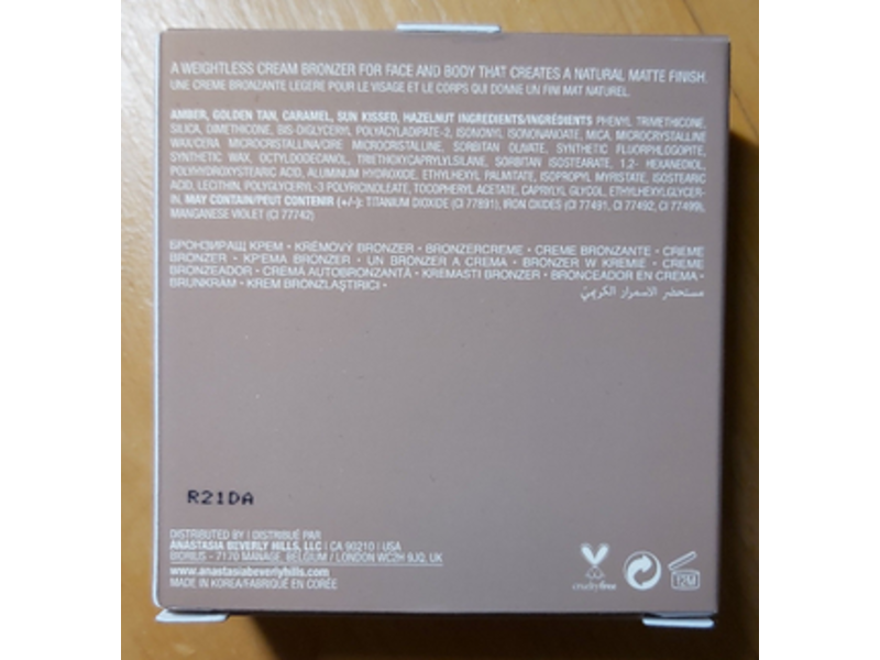 Anastasia Beverly Hills Cream Bronzer, Sun Kissed, 1 oz/30 g