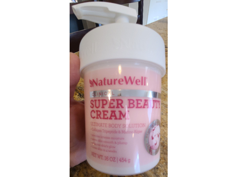 Nature Well Super Beauty Cream, Collagen Tripeptide & Marine Algae, 16 oz/454 g