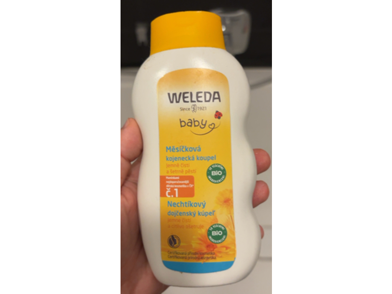 Weleda Baby The Calendual Cream Bath, 6.8 fl oz/200 mL