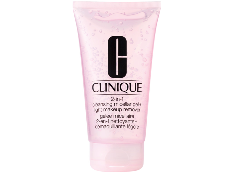 Clinique 2-In-1 Cleansning Micellar Gel+Light Makeup Remover, 5 fl oz/150 mL