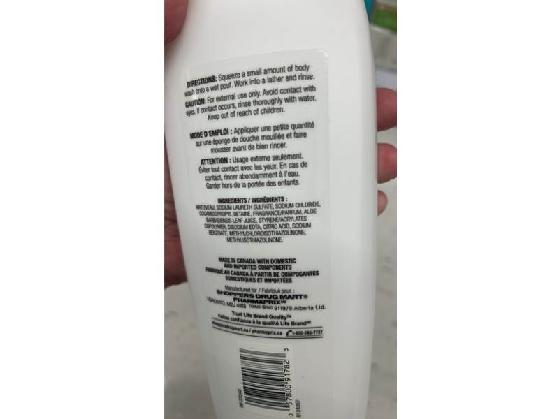 Life Brand Moisturizing Body Wash, Aloe, 710 mL
