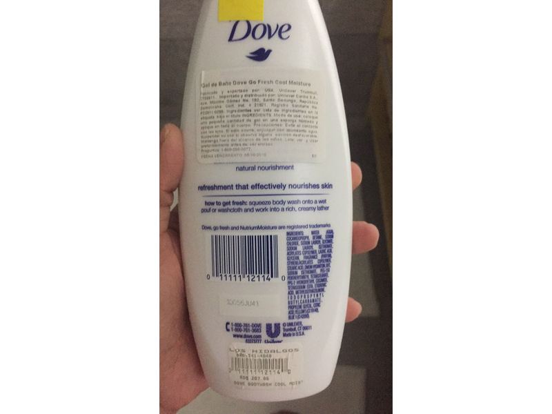 Dove Body Wash Fresh Moisture, Cucumber & Green Tea, 12 fl oz