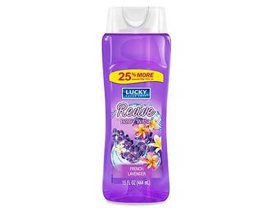 Lucky Super Soft Revive Body Wash, Lavender, 15 fl oz/444 mL