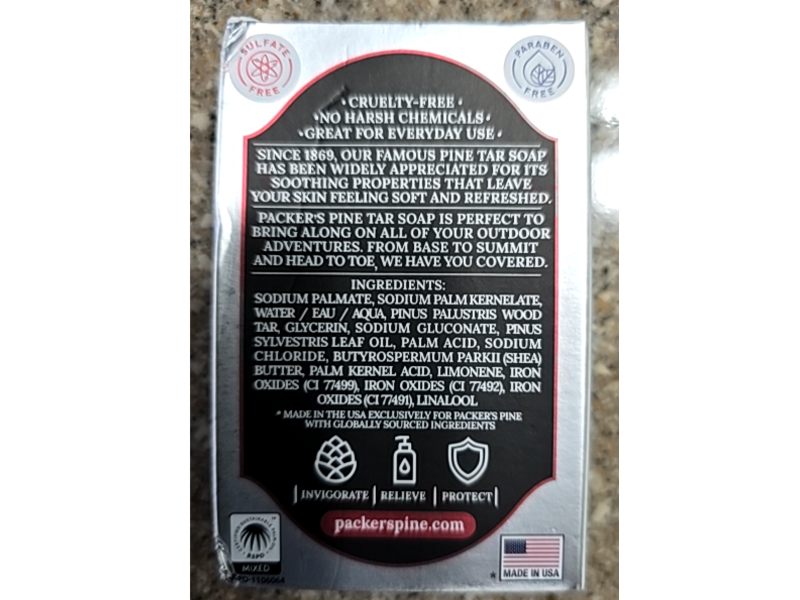 Packer's Pine The Original Tar Soap, 3.2 oz