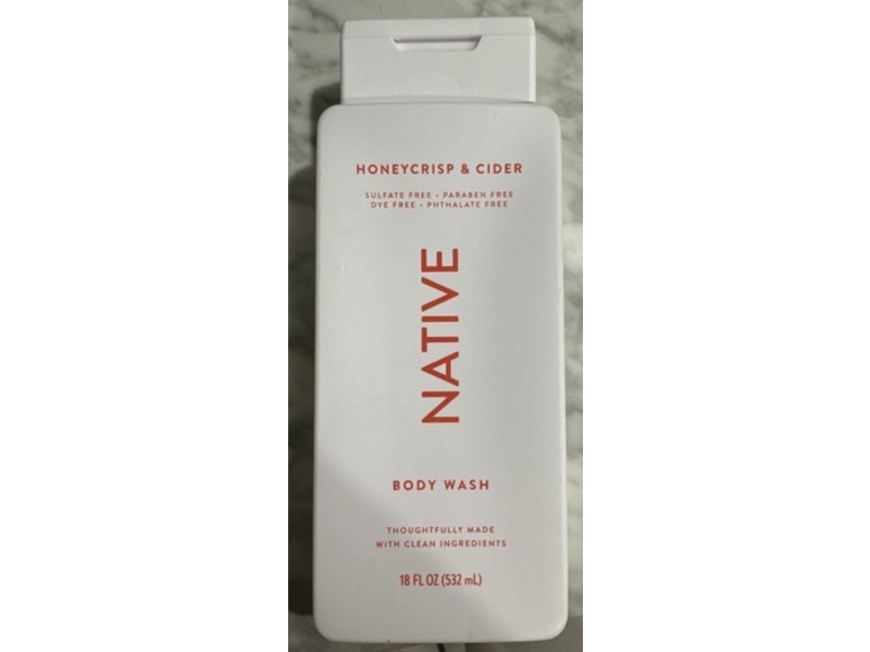 Native Body Wash, Honeycrisp & Cider, 18 fl oz/532 mL