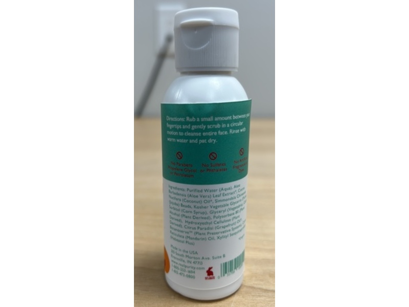 Real Purity Daily Facial Scrub, Grapefruit & Citrus, 2 fl oz/59 mL