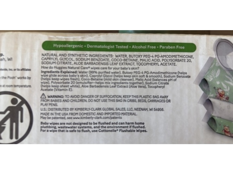 Huggies Plus Natural Care Sensitive Wipes, 1024 Count