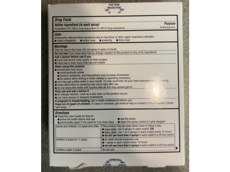 Astepro Antihistamine Nasal Spray, 22 Metered, 0.14 fl oz/4 mL