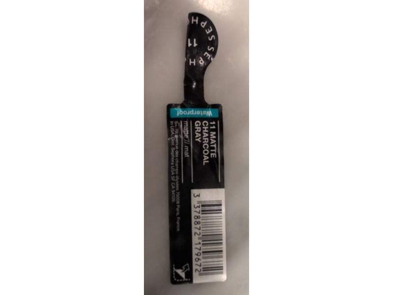 Sephora Waterproof Retractable Eyeliner, 11 Matte Charcoal Gray, 0.10 oz/0.3 g