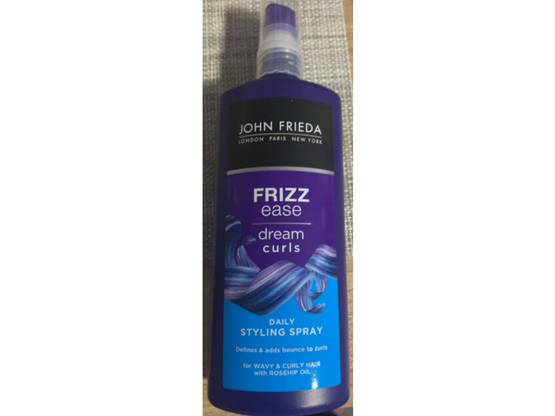 John Frieda Frizz Ease Dream Curls Daily Styling Spray, Rosehip Oil, 200 mL