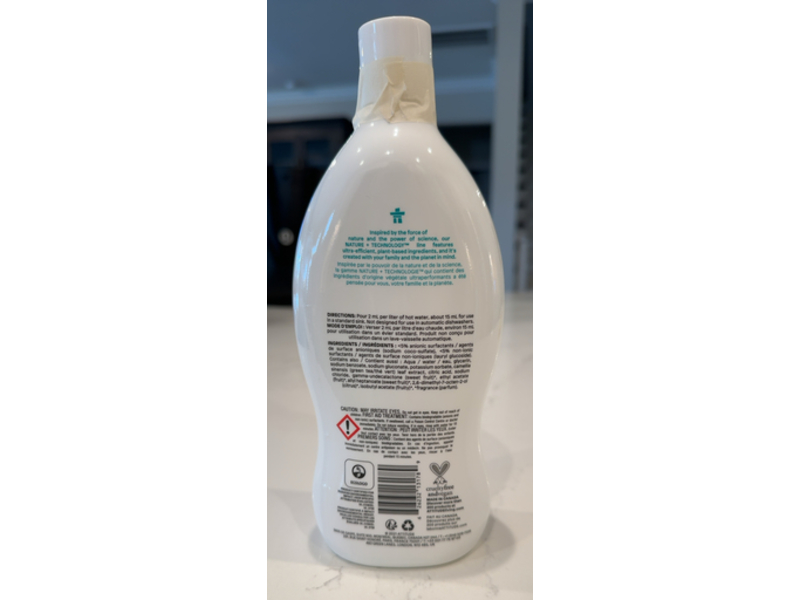 Attitude Baby Bottle & Dishwashing Liquid, Pear Nectar, 23.7 fl oz/700 mL