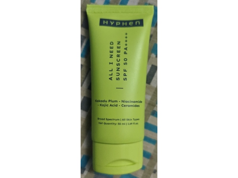 Hyphen All I Need Sunscreen, SPF 50 PA++++, 1.69 fl oz/50 mL