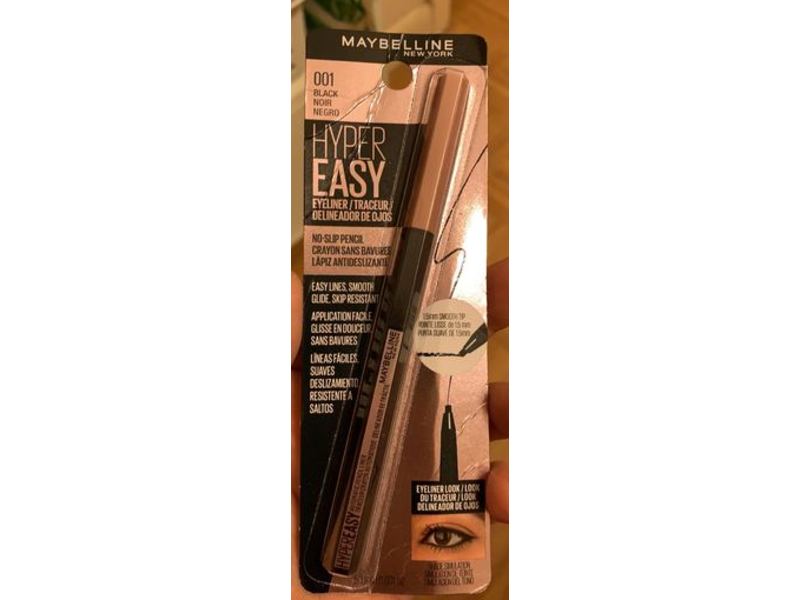 Maybelline New York Hyper Easy Pencil Eyeliner, 001 Black Noir, 0.001 oz