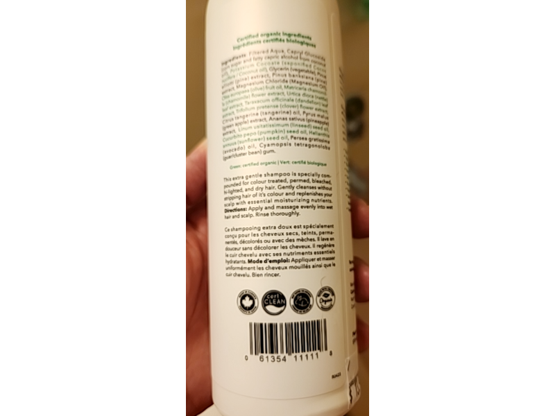 Carina Organics Extra Gentle Shampoo, Citrus, 12.2 fl oz/360 mL