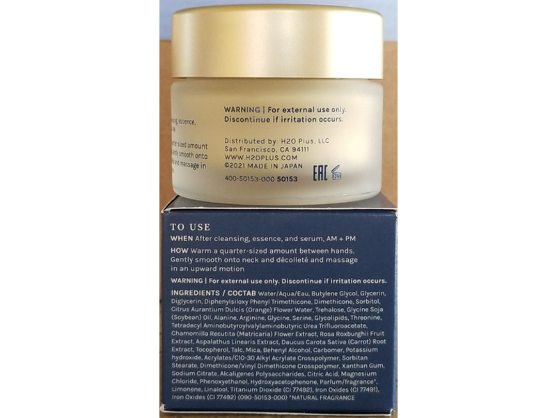 H2O Plus Hydration Age Renew Neck & Decollete Cream, 1.7 fl oz/50 mL