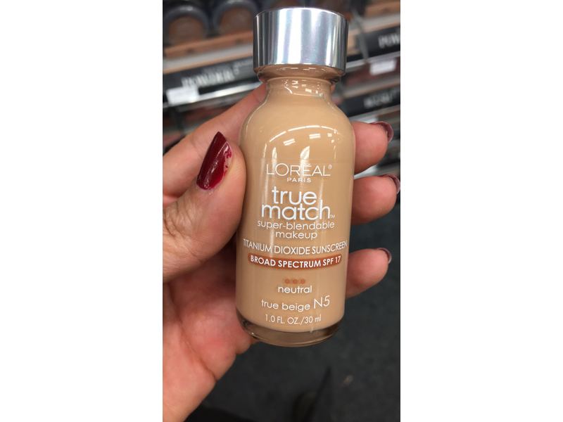 L'Oreal Paris True Match Super Blendable Makeup, True Beige N5, 1.0 fl oz