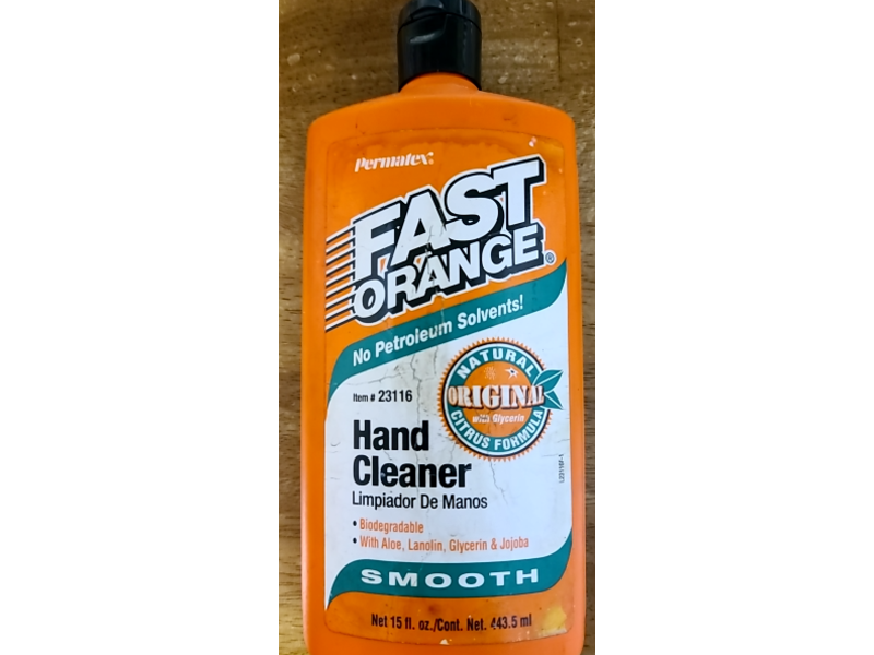 Permatex Fast Orange Smooth Hand Cleaner, 15 fl oz/43.5 mL