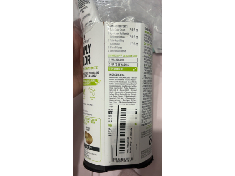 Schwarzkopf Simply Color Permanent Hair Color, 9.0 Light Blonde, 1 Application