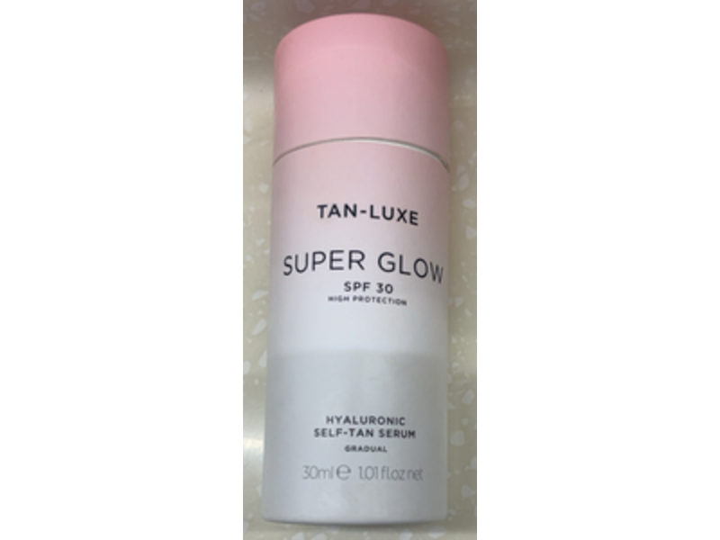 Tan Luxe Super Glow Hyaluronic Self Tan Serum, SPF 30, 1.01 fl oz/30 mL