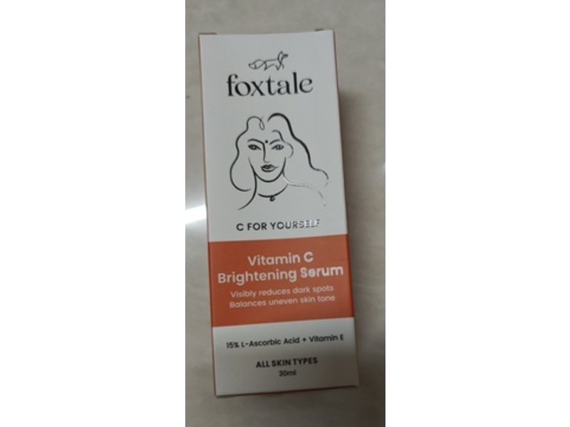 Foxtale Brightening Serum, Vitamin C, 30 mL, Pack Of 2