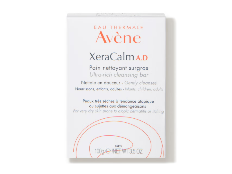Avene XeraCalm A.D Ultra-Rich Cleansing Bar, 3.5 oz/100 g
