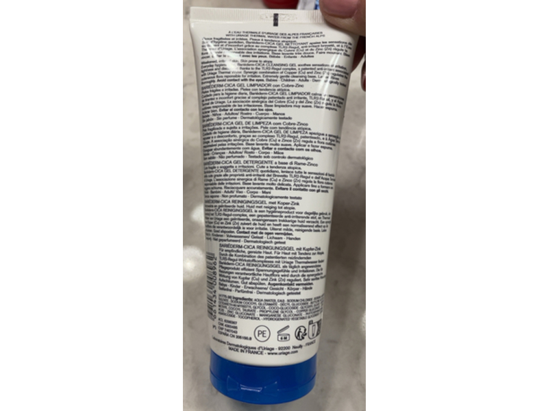 Uriage Eau Thermale Cleansing Gel, 6.8 fl oz/200 mL