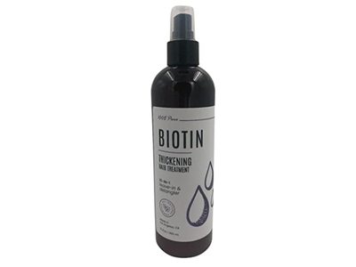 Custom Nature LLC Biotin Thickening Hair Treatment 10-in-1 Leave In & Detangler, 12 fl oz/355 mL