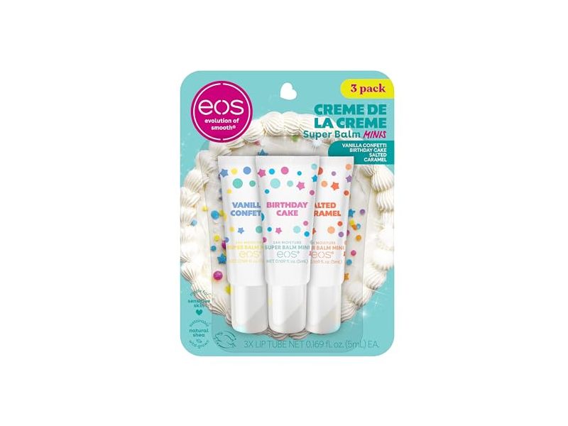 Eos Super Balm Minis, Crème de la Crème, 0.169 fl oz, 3 Count