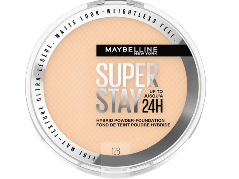 Maybelline New York Super Stay Hybrid Powder Foundation, 128, 0.21 oz/ 6 g