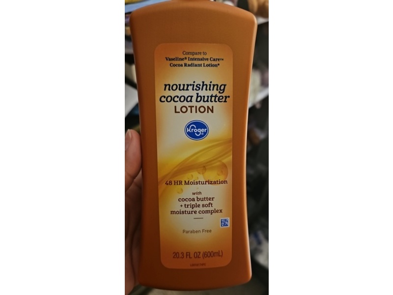 Kroger Nourishing Cocoa Butter Lotion, Cocoa Butter, 20.3 fl oz/600 mL