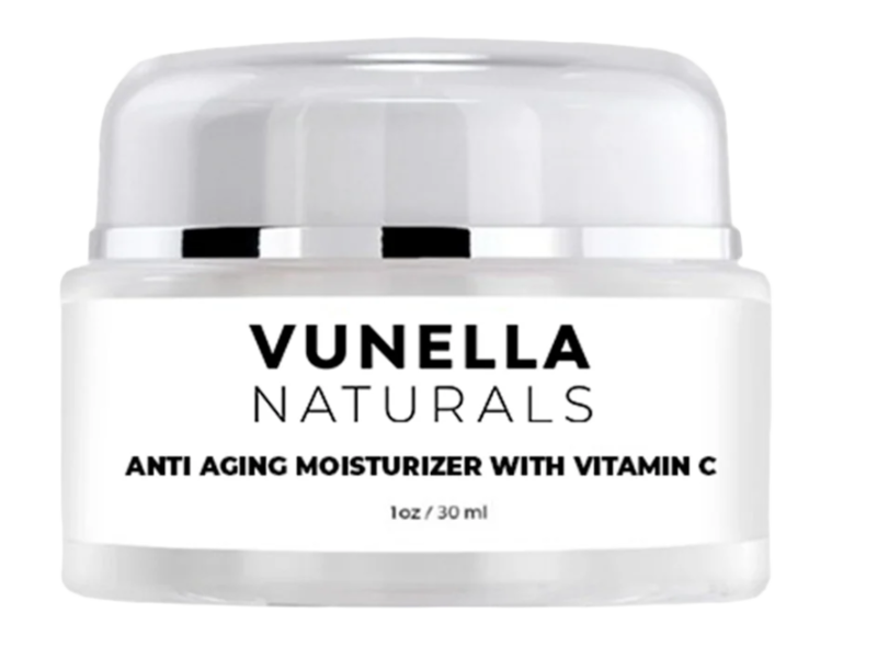 Vunella Naturals Anti-Aging Moisturizer, Vitamin C, 1 oz/30 mL