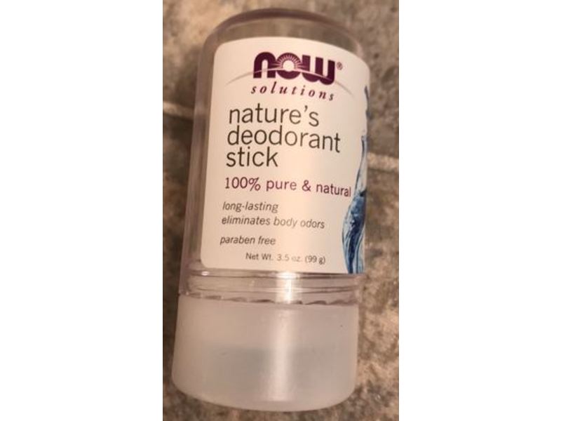 Now Solutions Nature's Deodorant Stick, Stone, 3.5 oz/99 g